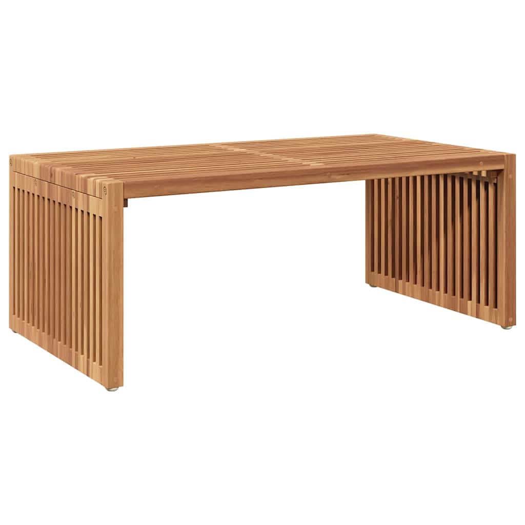 Garten-Beistelltisch Braun 90 x 50 x 36 cm Massivholz Teak