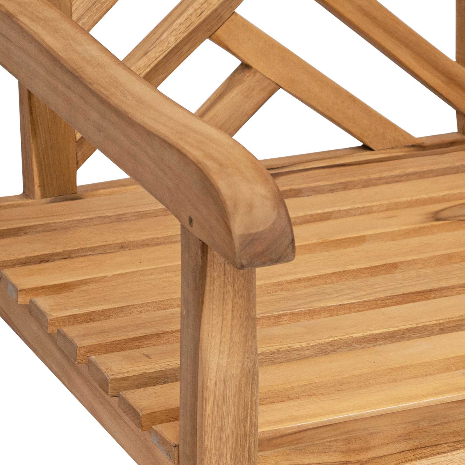 Gartenstuhl 2 pcs 60 x 58 x 90 cm Massivholz Teak