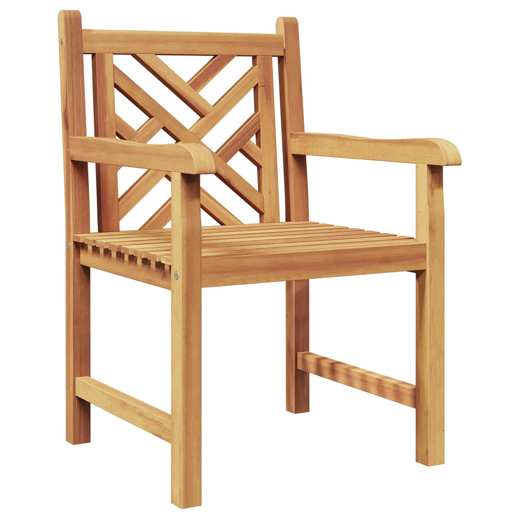 Gartenstuhl 2 pcs 60 x 58 x 90 cm Massivholz Teak