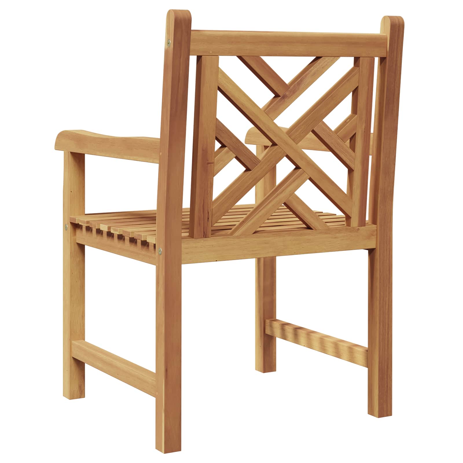 Gartenstuhl 2 pcs 60 x 58 x 90 cm Massivholz Teak
