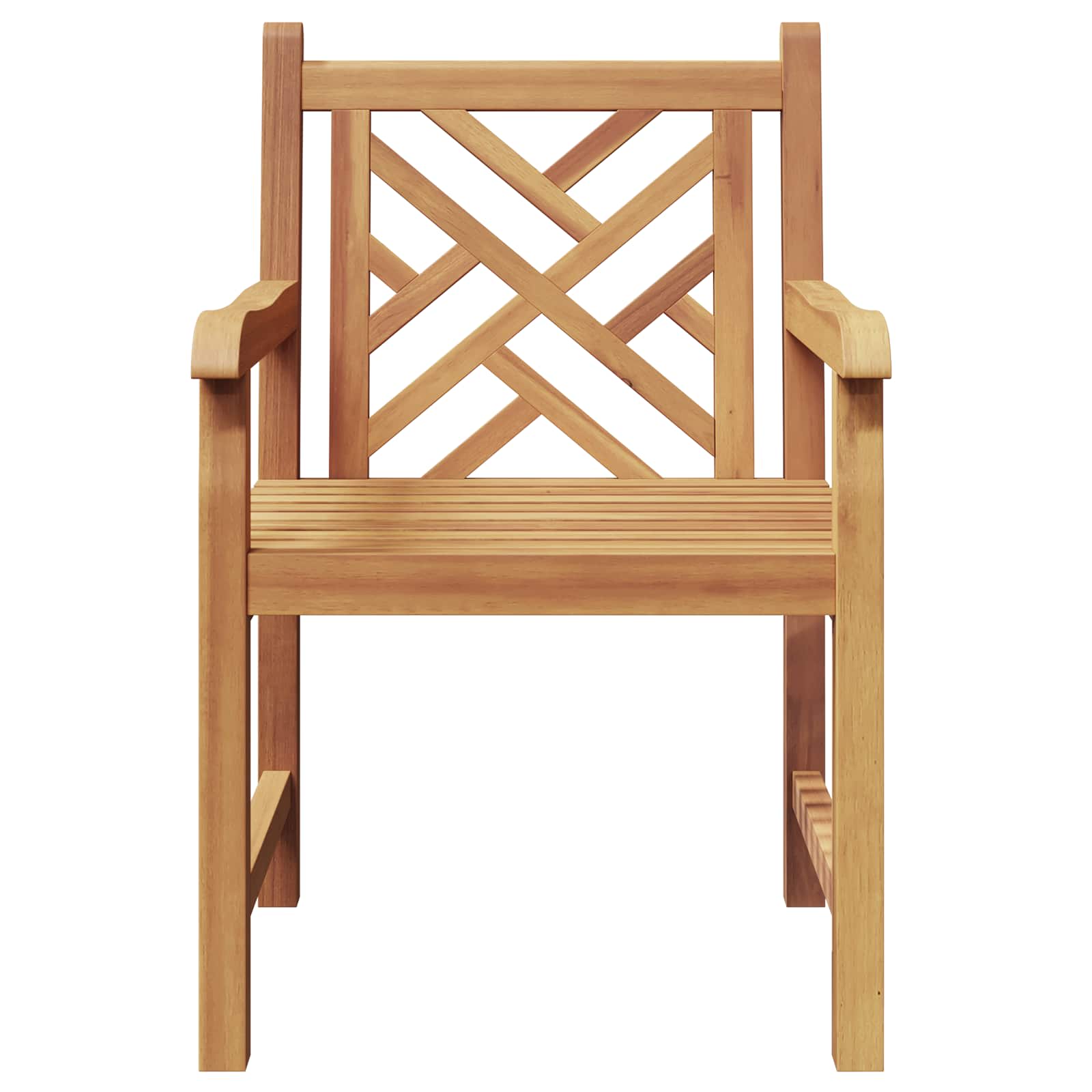 Gartenstuhl 2 pcs 60 x 58 x 90 cm Massivholz Teak