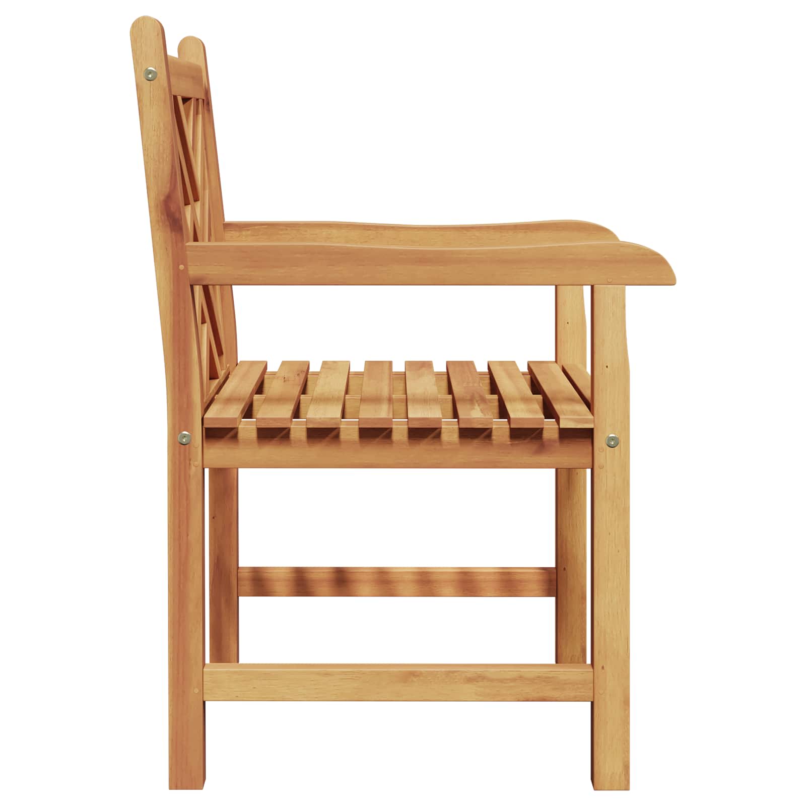 Gartenstuhl 2 pcs 60 x 58 x 90 cm Massivholz Teak