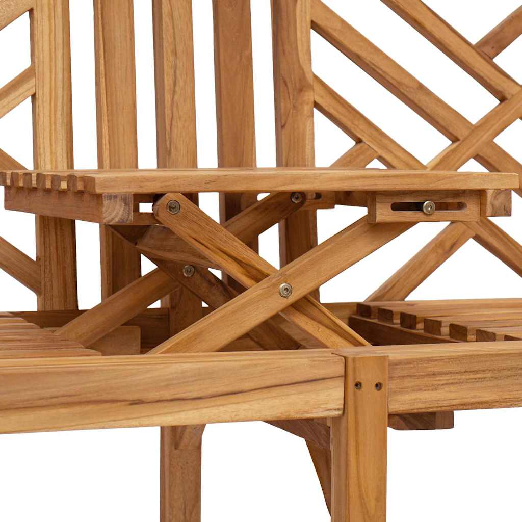 Gartenbank 150 x 60 x 90 cm Massivholz Teak