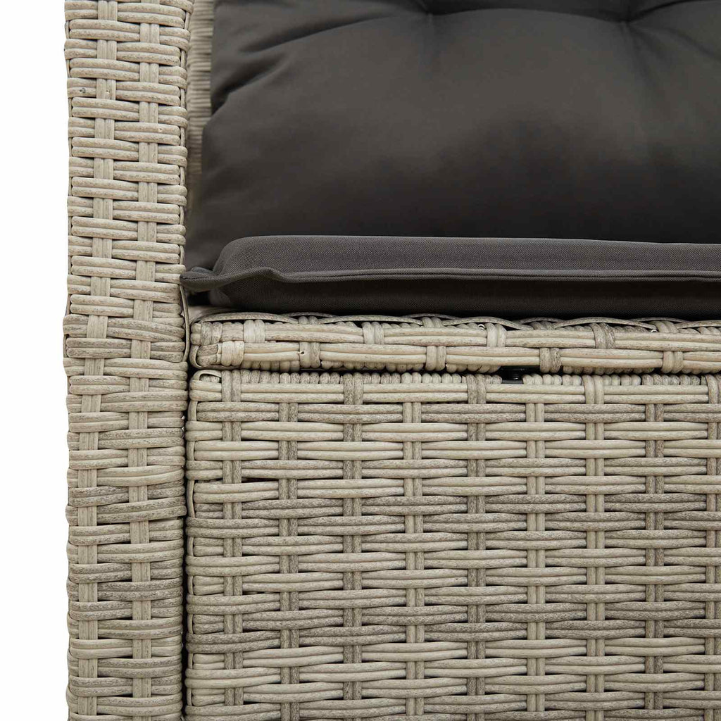 Garten-Sofa mit Kissen 120 x 62 x 69 cm Poly-Rattan