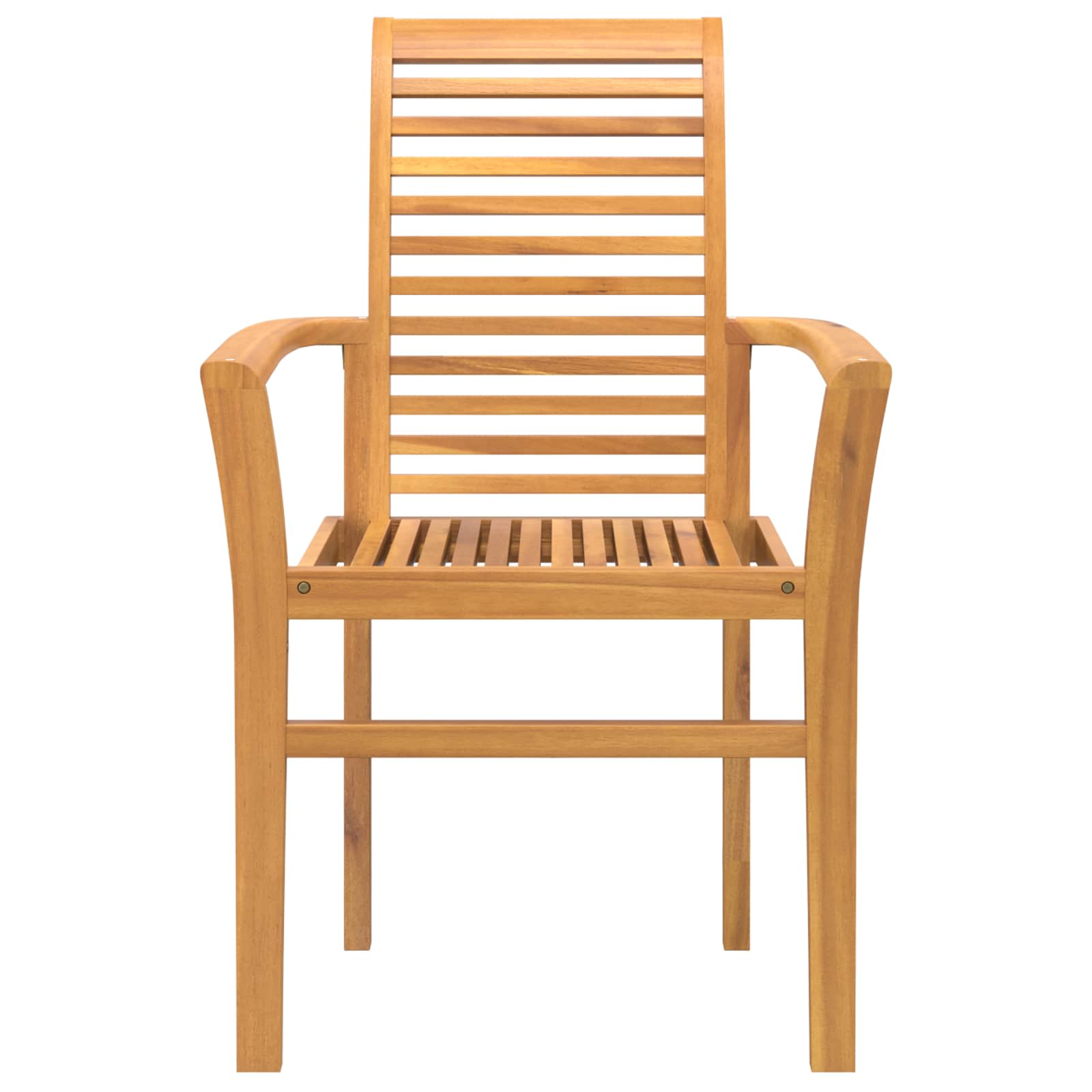 Esszimmerstuhl 2 pcs Braun 62 x 55 x 94 cm Massivholz Teak
