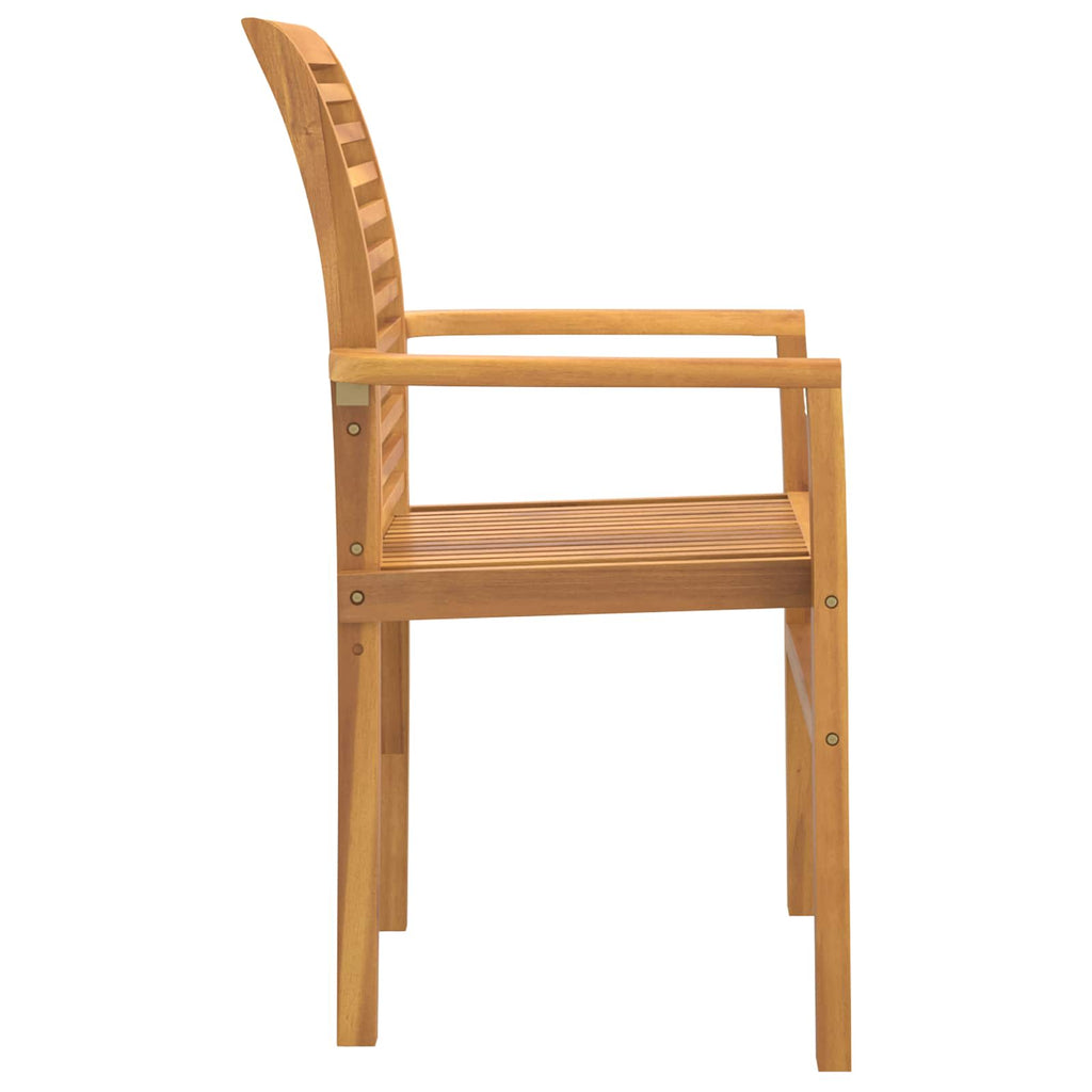 Esszimmerstuhl 2 pcs Braun 62 x 55 x 94 cm Massivholz Teak
