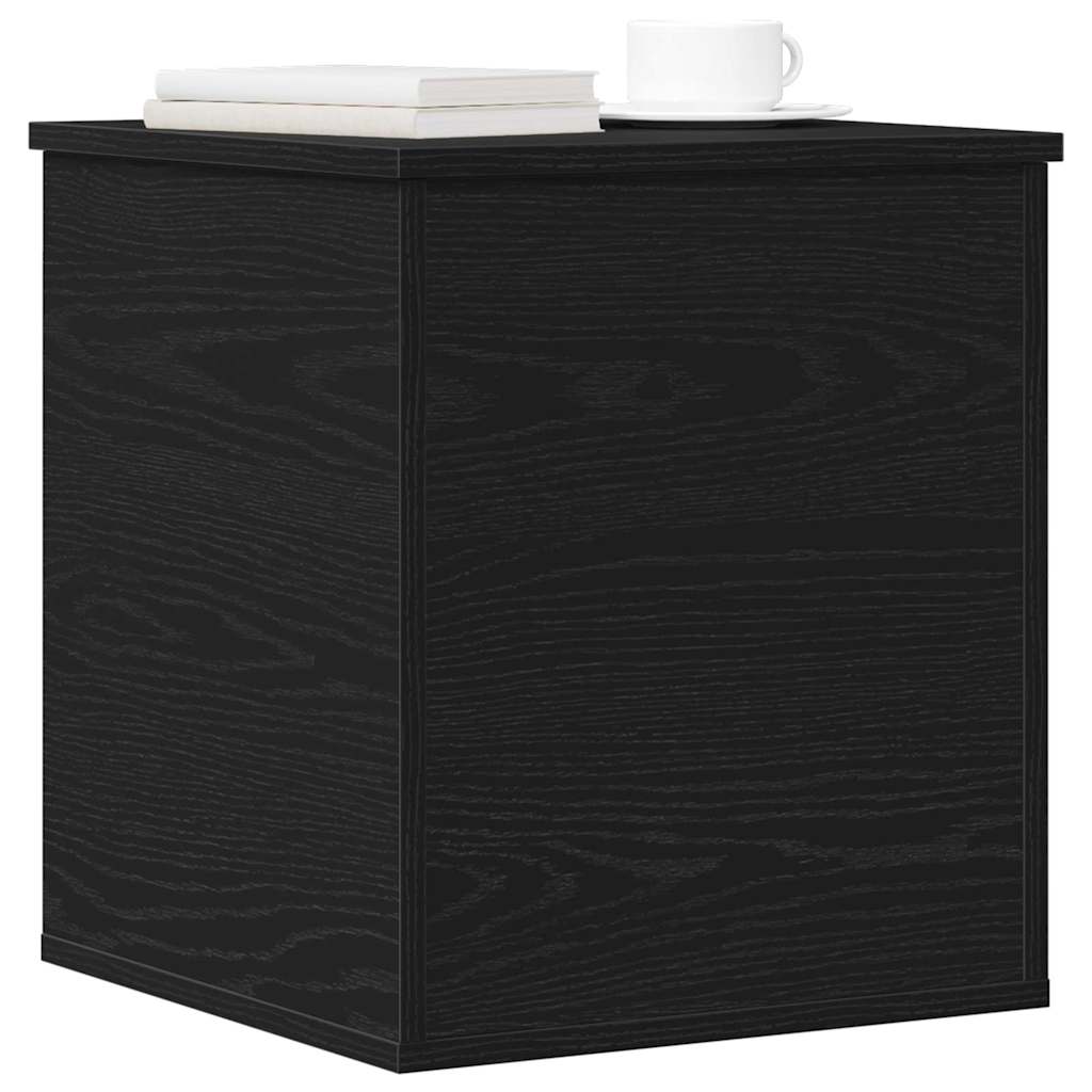 Aufbewahrungsbox Schwarz Eichen-Optik 40 x 42 x 46 cm