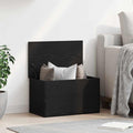Aufbewahrungsbox Schwarz Eichen-Optik 60 x 35 x 35 cm