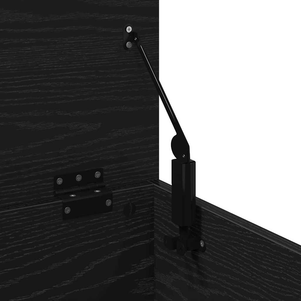 Aufbewahrungsbox Schwarz Eichen-Optik 102 x 35 x 35 cm