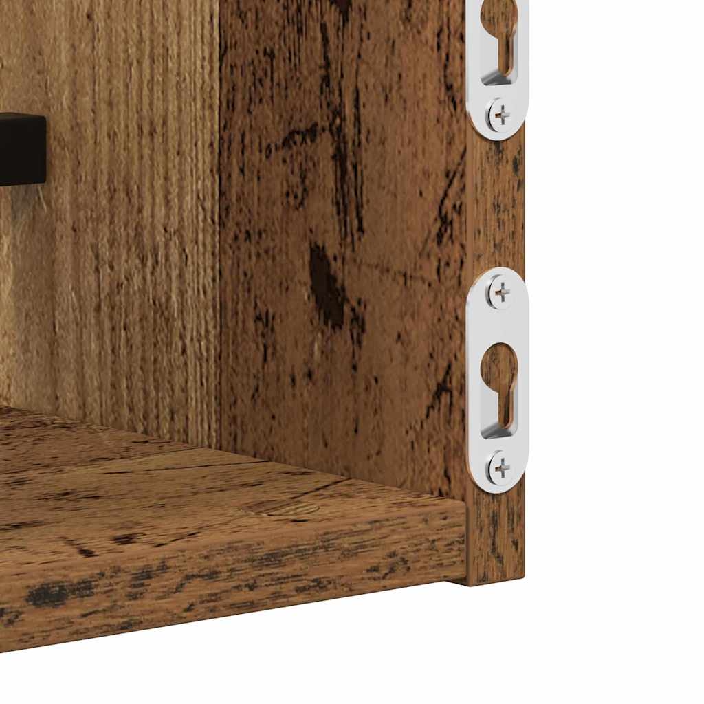 Wandregal Wandmontiert 2 pcs Altholz 60 x 16 x 14 cm