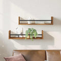 Wandregal Wandmontiert 2 pcs Altholz 60 x 16 x 14 cm