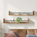 Wandregal Wandmontiert 2 pcs Altholz 80 x 16 x 14 cm