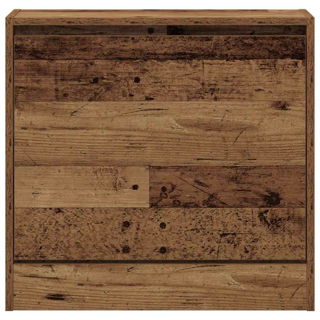 Schuhschrank mit Regal Altholz 60 x 21 x 57 cm Holzwerkstoff