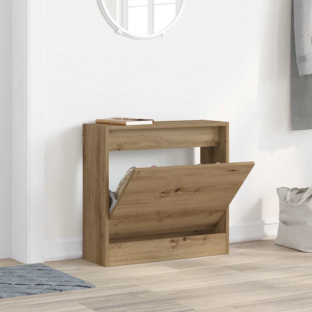 Schuhschrank Artisan-Eiche 60 x 21 x 57 cm Holzwerkstoff