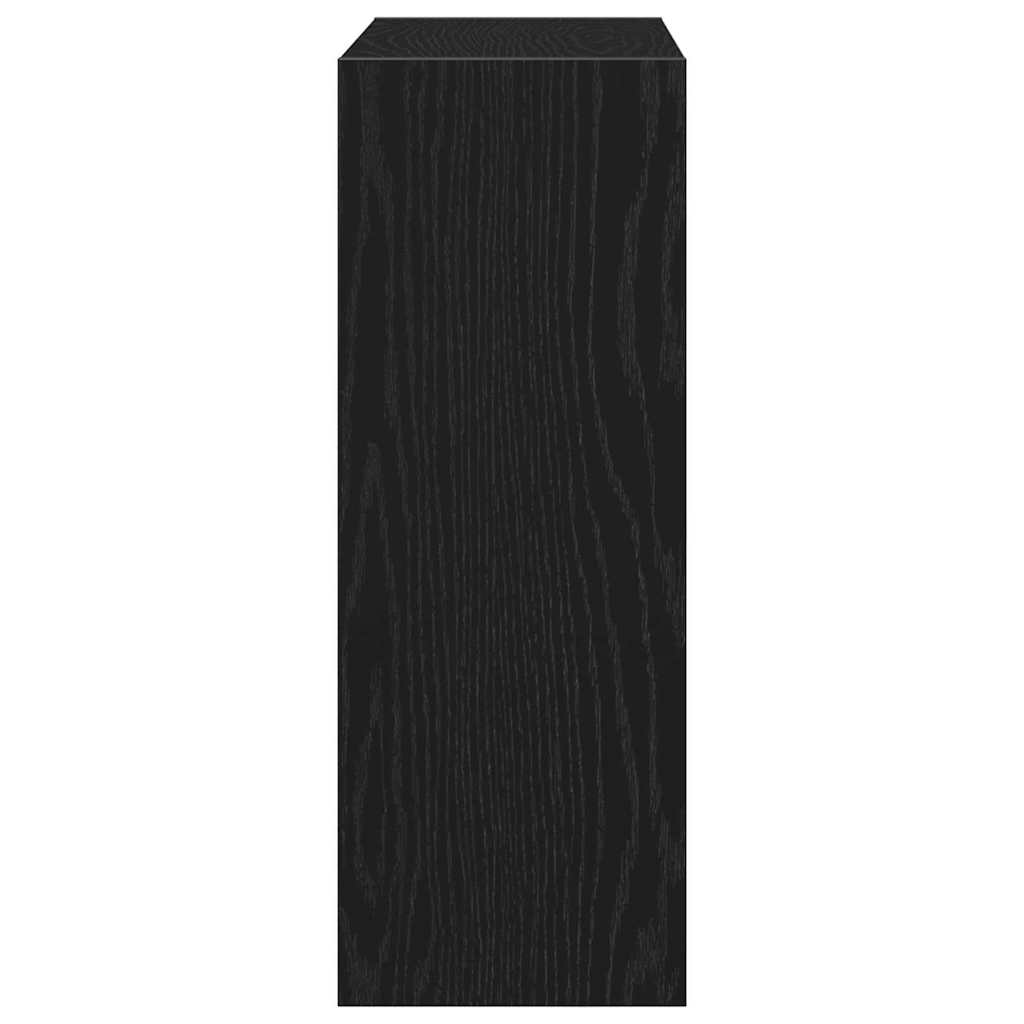 Schuhschrank Schwarz Eichen-Optik 60 x 21 x 57 cm Holzwerkstoff