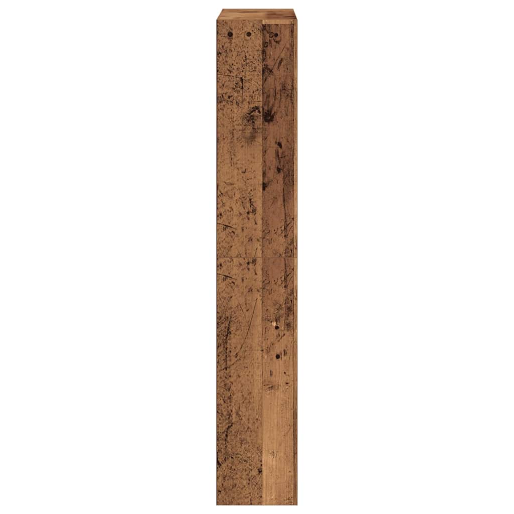 Schuhschrank mit Regal Altholz 80 x 21 x 125,5 cm Holzwerkstoff