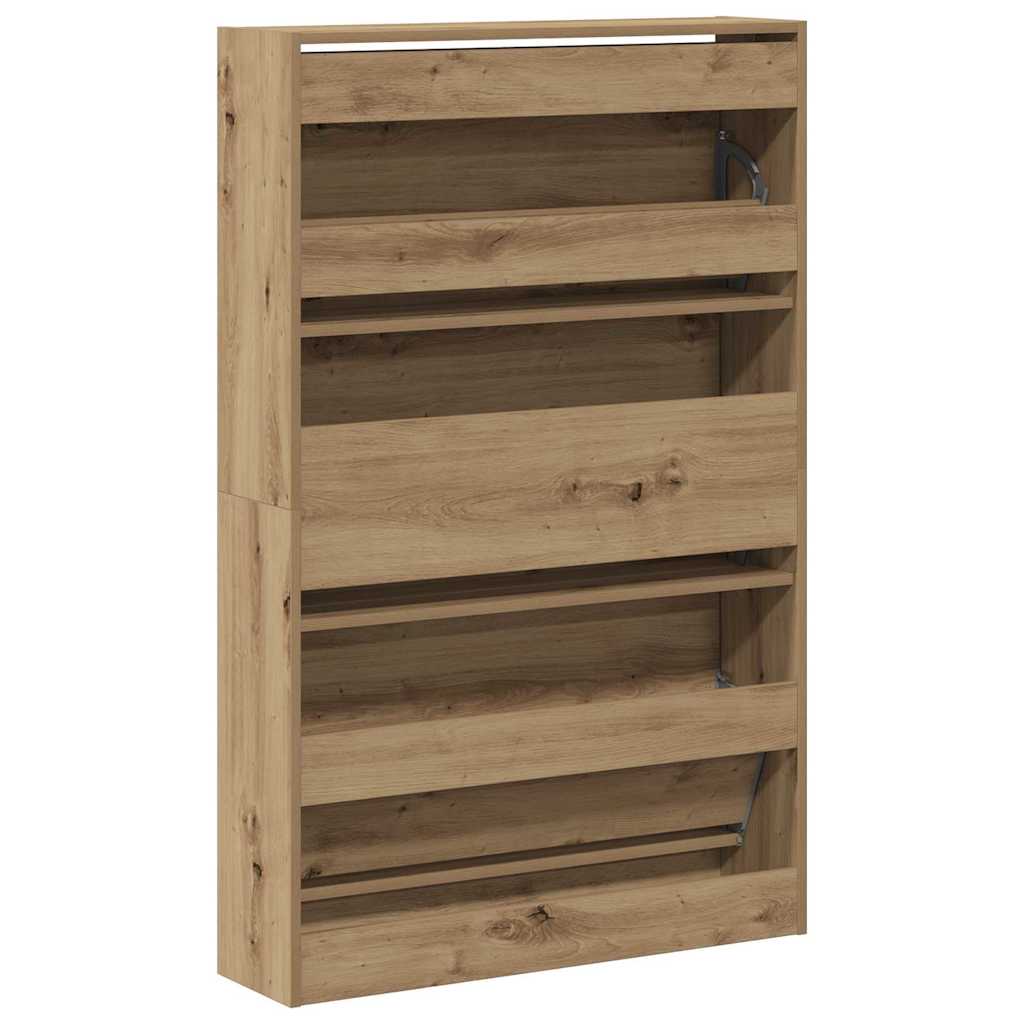 Schuhschrank Artisan-Eiche 80 x 21 x 125,5 cm Holzwerkstoff
