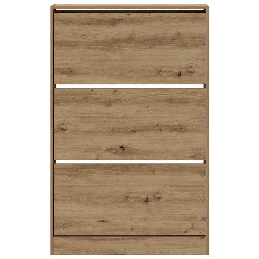 Schuhschrank Artisan-Eiche 80 x 21 x 125,5 cm Holzwerkstoff