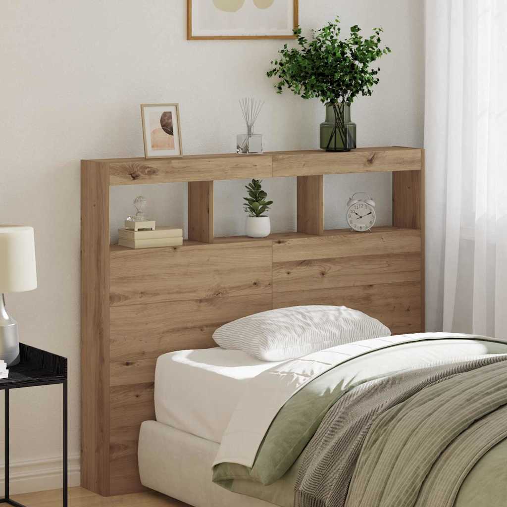 Kopfteil Artisan-Eiche 120 x 17 x 102 cm Holzwerkstoff