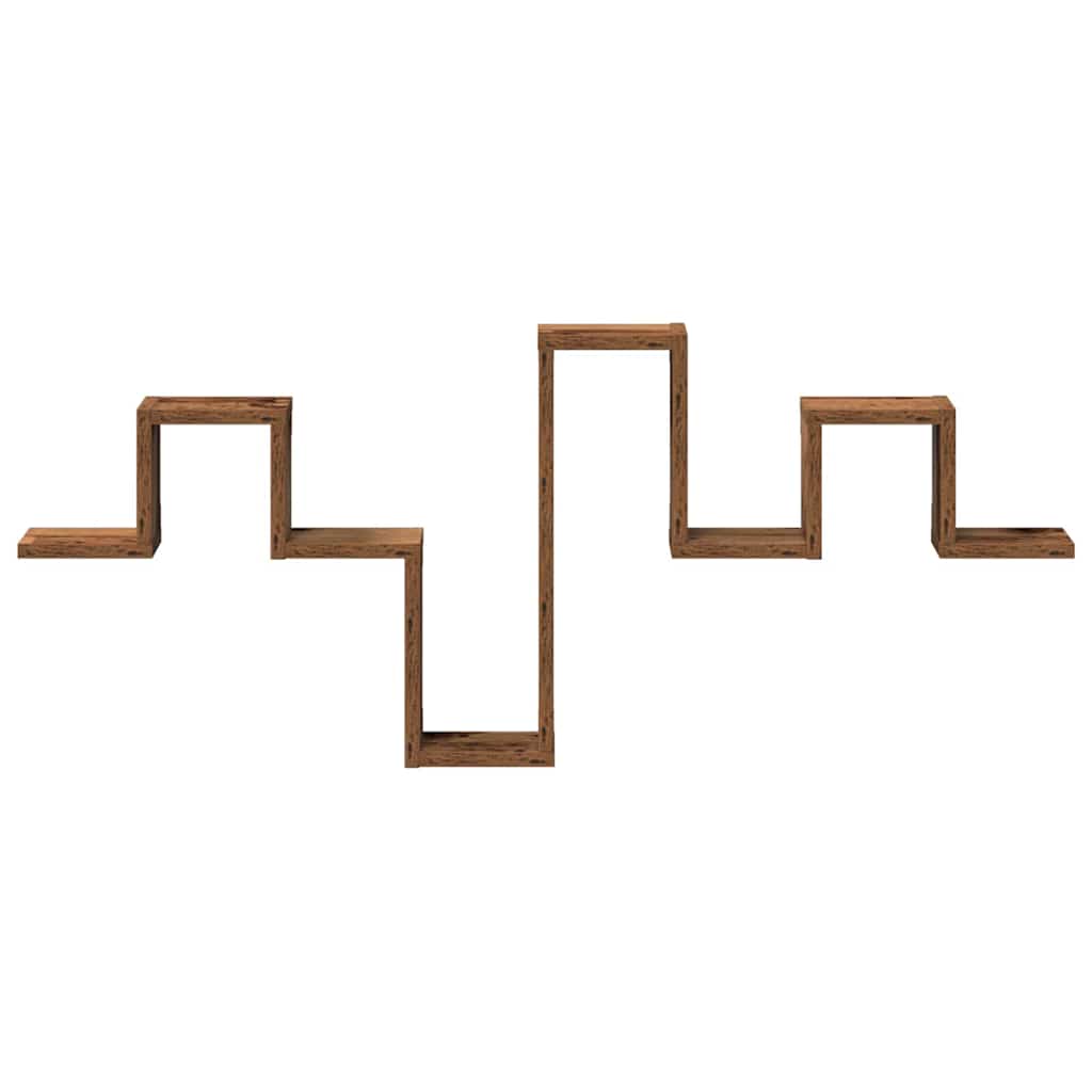 Wandregal Wandmontiert mit Speicher Altholz 104,5 x 43 x 10 cm