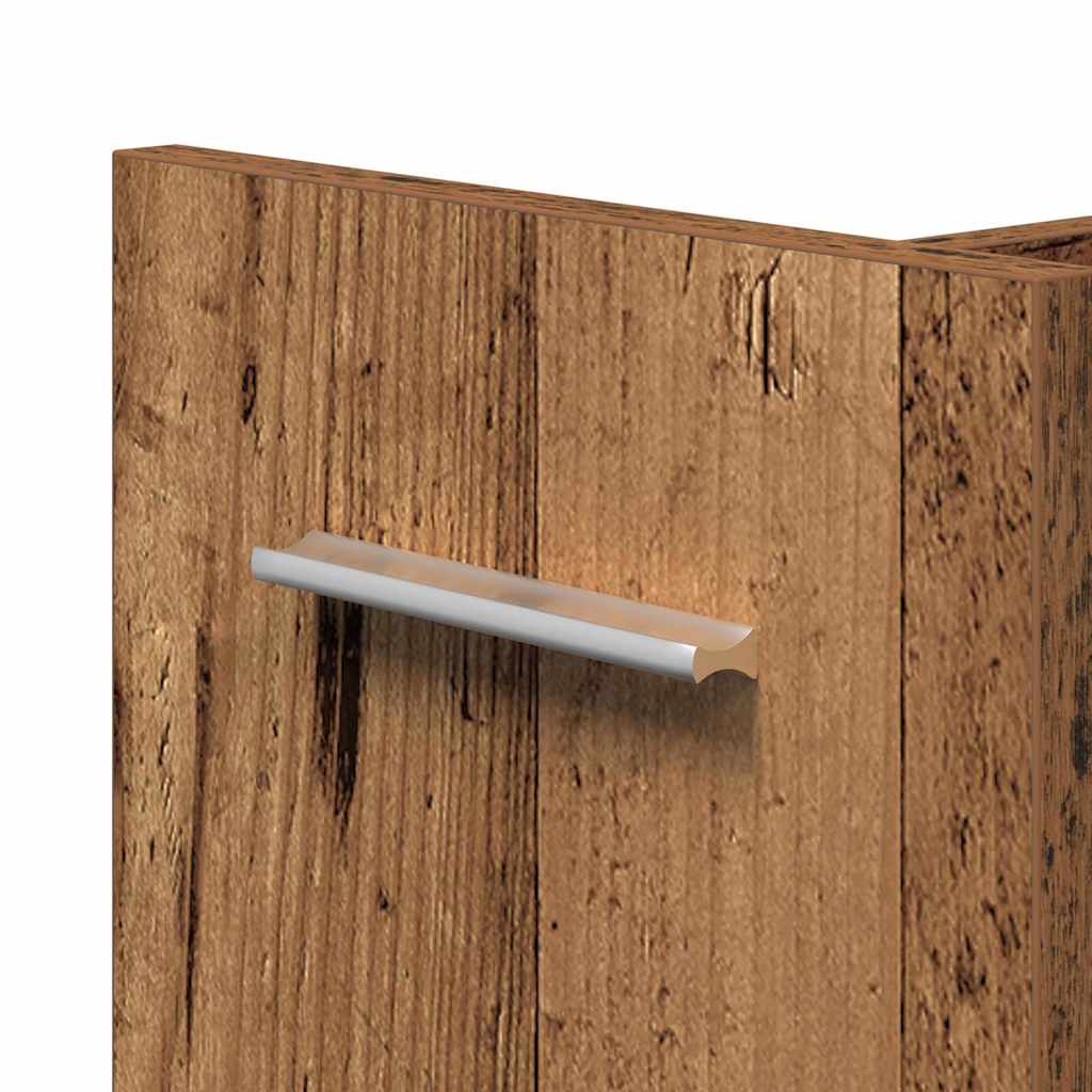 Schrank Mit Rad Altholz 60 x 22 x 79 cm