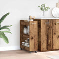 Schrank Mit Rad Altholz 60 x 22 x 79 cm