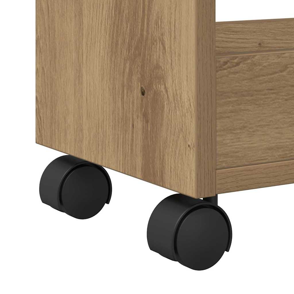 Schrank Mit Rad Artisan-Eiche 60 x 22 x 79 cm