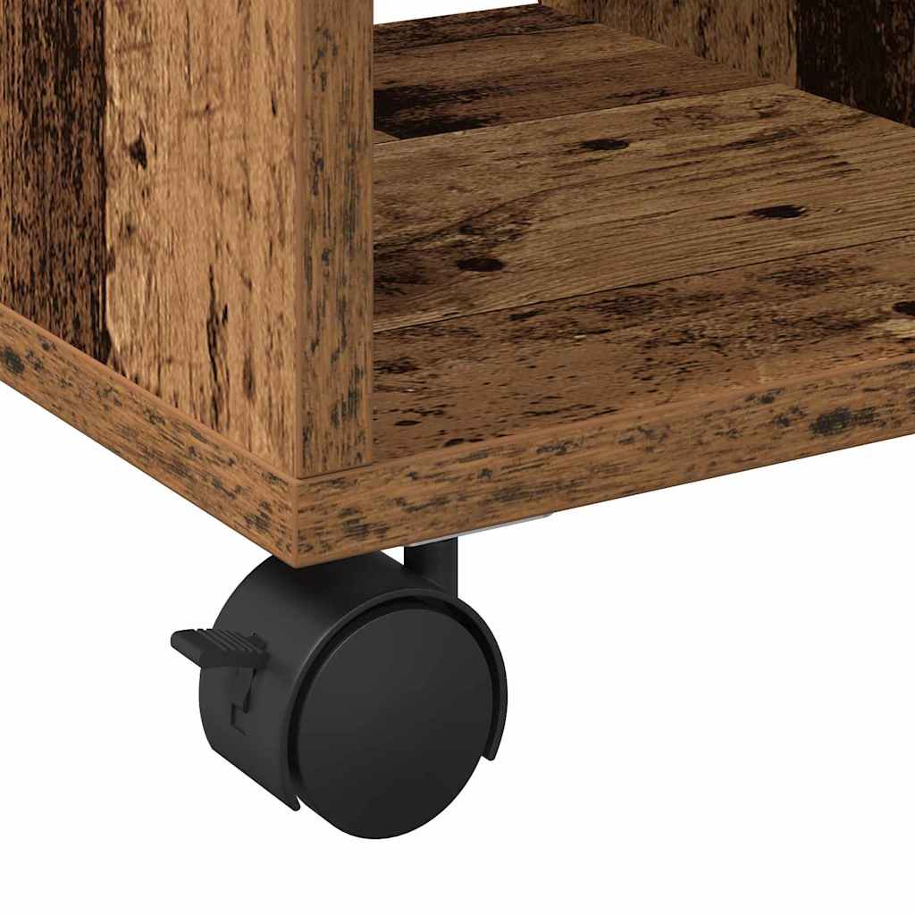 Beistelltisch mit Regal Altholz 50 x 30 x 55 cm Holzwerkstoff
