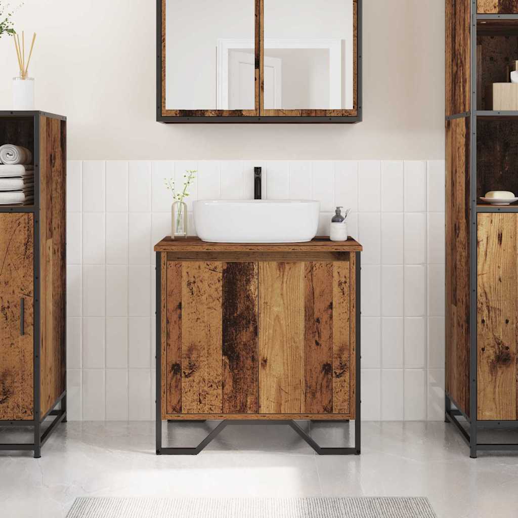 Waschbeckenschrank Altholz 60 x 35 x 60 cm Holzwerkstoff