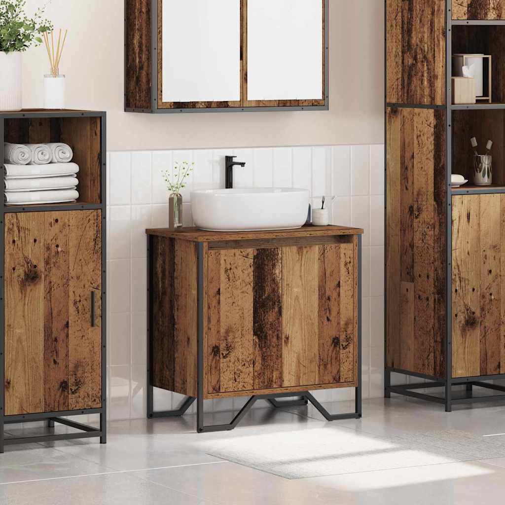 Waschbeckenschrank Altholz 60 x 35 x 60 cm Holzwerkstoff