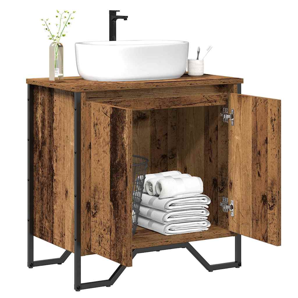 Waschbeckenschrank Altholz 60 x 35 x 60 cm Holzwerkstoff