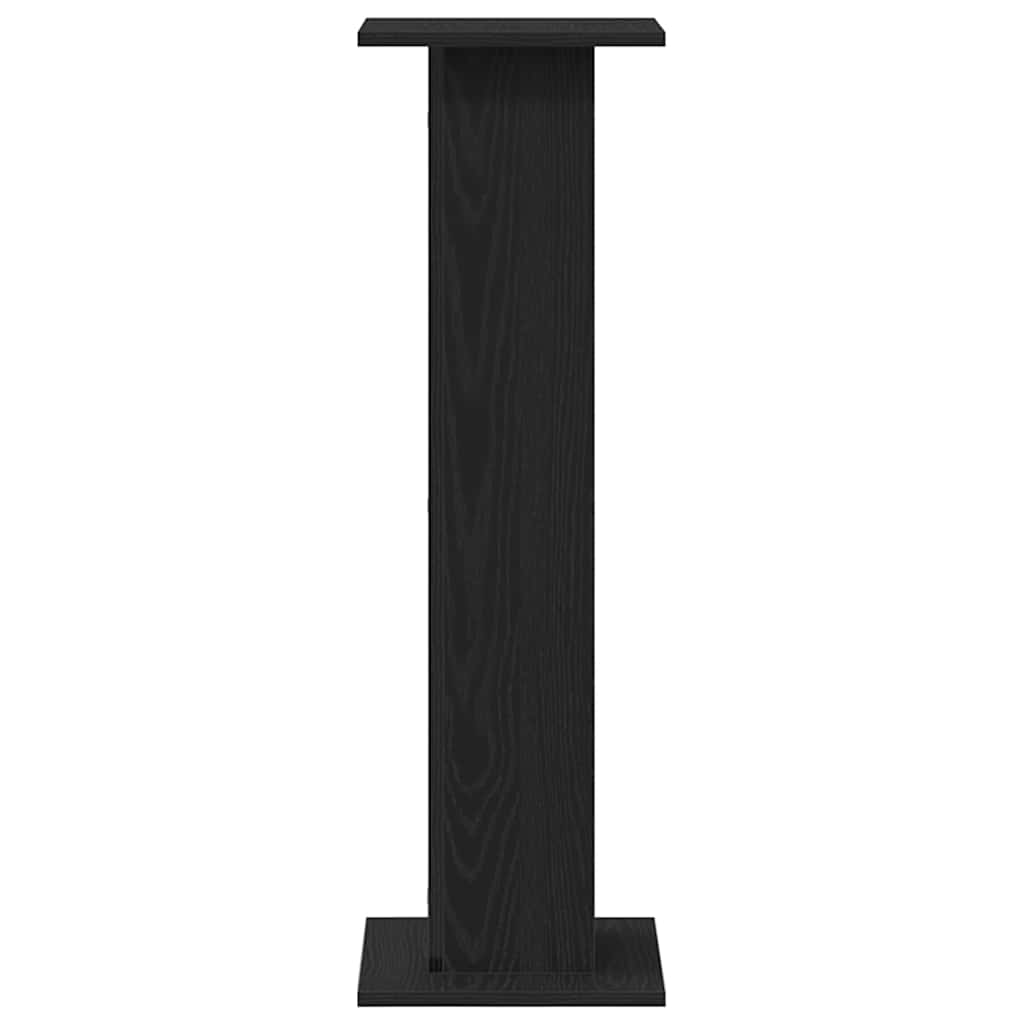 Pflanzenständer 2 pcs Schwarz Eichen-Optik 30 x 30 x 95 cm