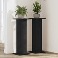 Pflanzenständer 2 pcs Schwarz Eichen-Optik 30 x 30 x 80 cm
