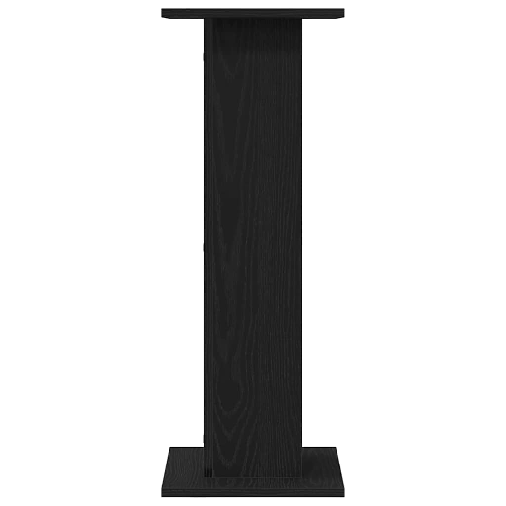 Pflanzenständer 2 pcs Schwarz Eichen-Optik 30 x 30 x 80 cm
