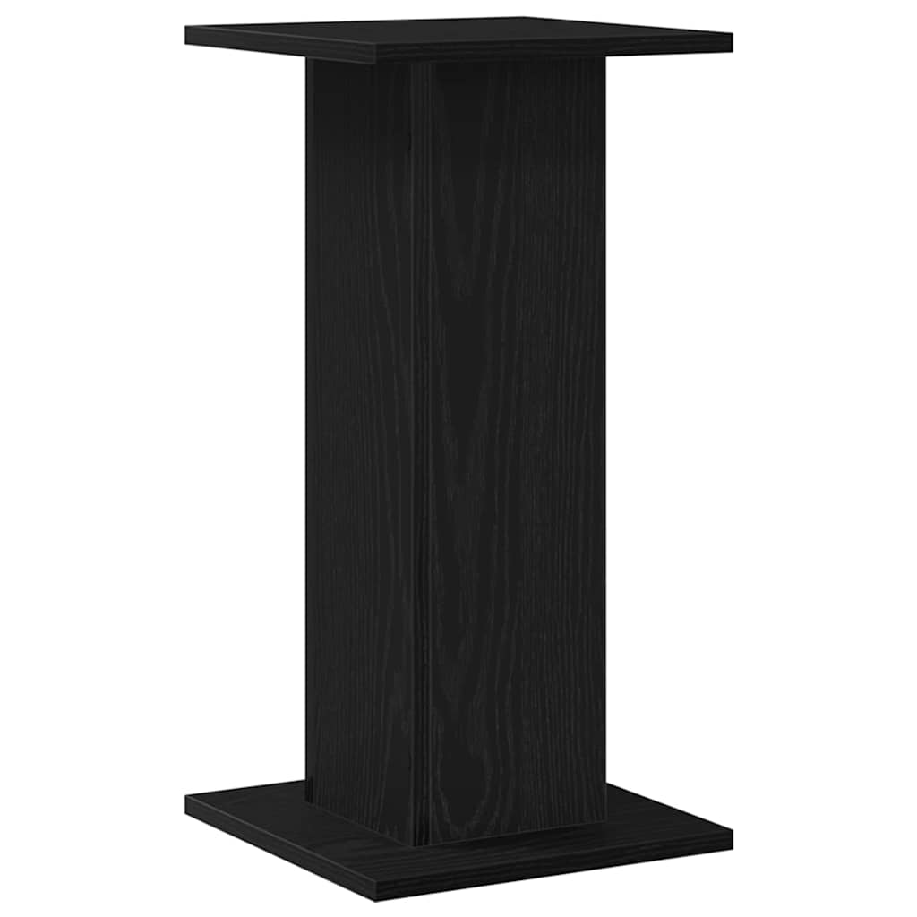 Pflanzenständer 2 pcs Schwarz Eichen-Optik 30 x 30 x 60 cm