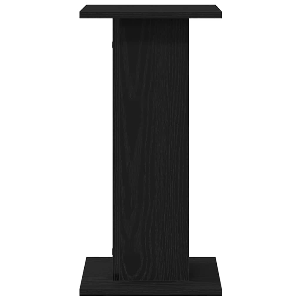 Pflanzenständer 2 pcs Schwarz Eichen-Optik 30 x 30 x 60 cm