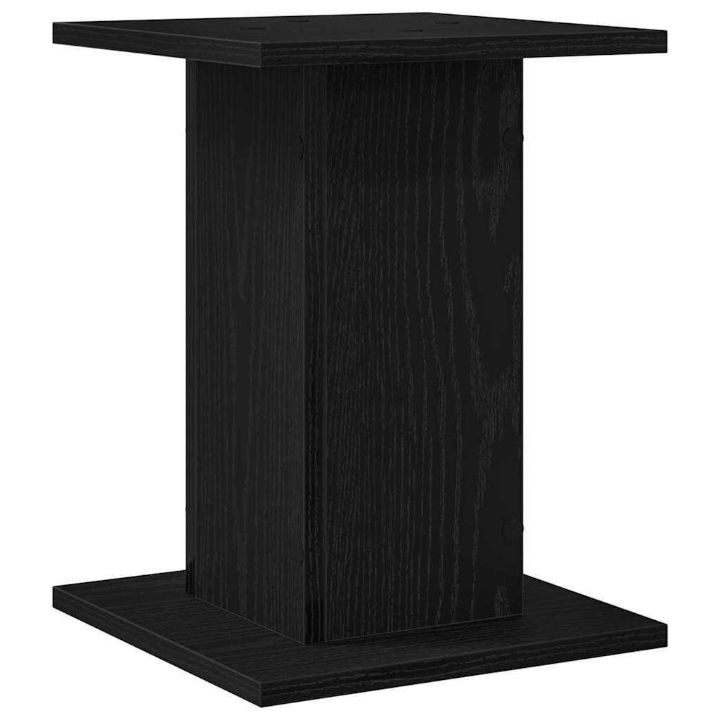 Pflanzenständer 2 pcs Schwarz Eichen-Optik 30 x 30 x 40 cm