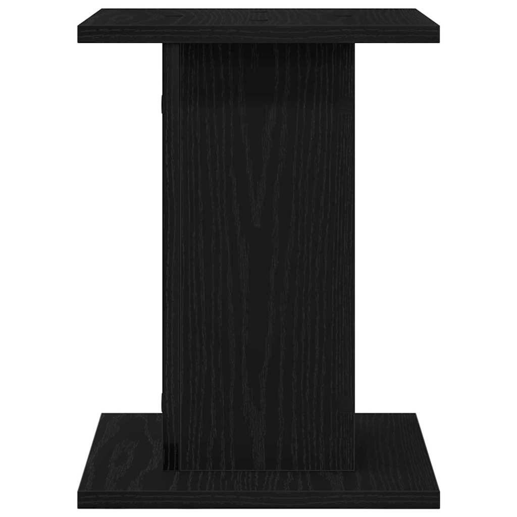 Pflanzenständer 2 pcs Schwarz Eichen-Optik 30 x 30 x 40 cm