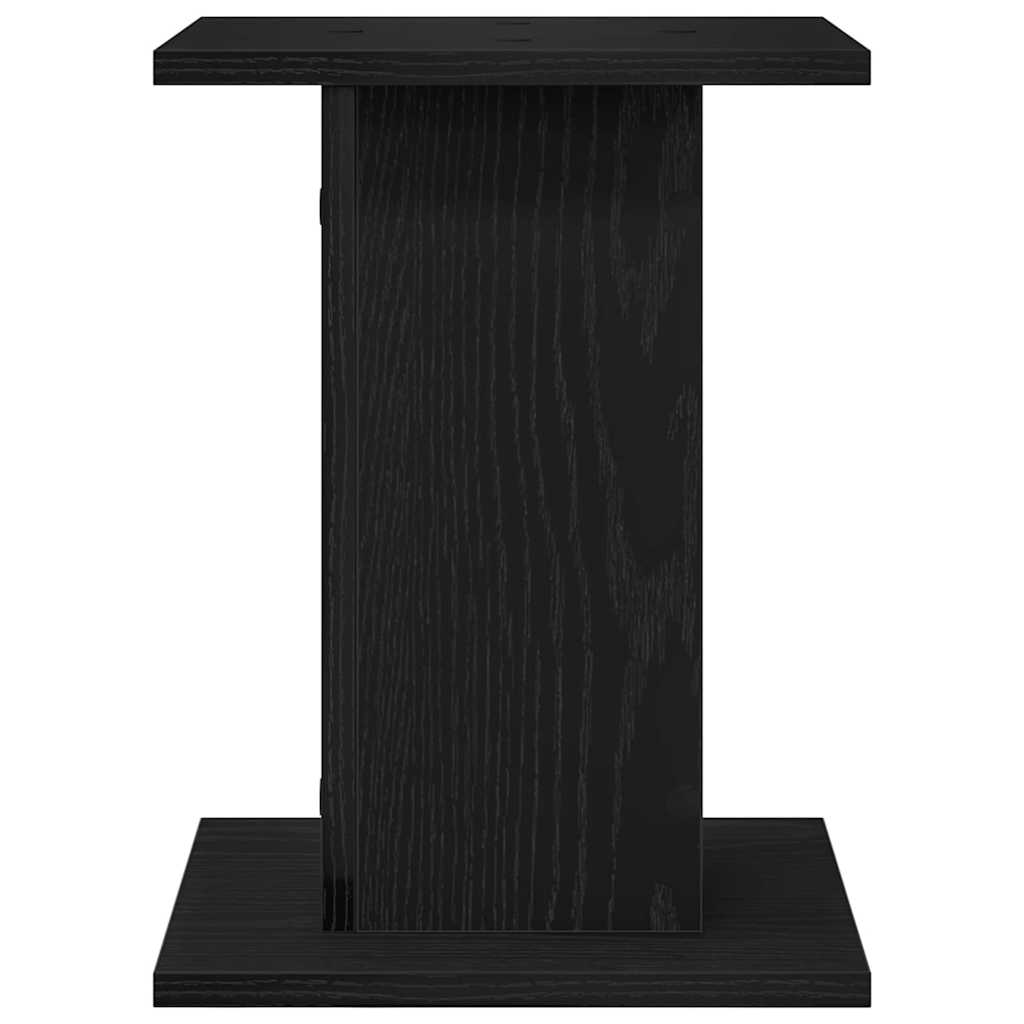 Pflanzenständer 2 pcs Schwarz Eichen-Optik 30 x 30 x 40 cm