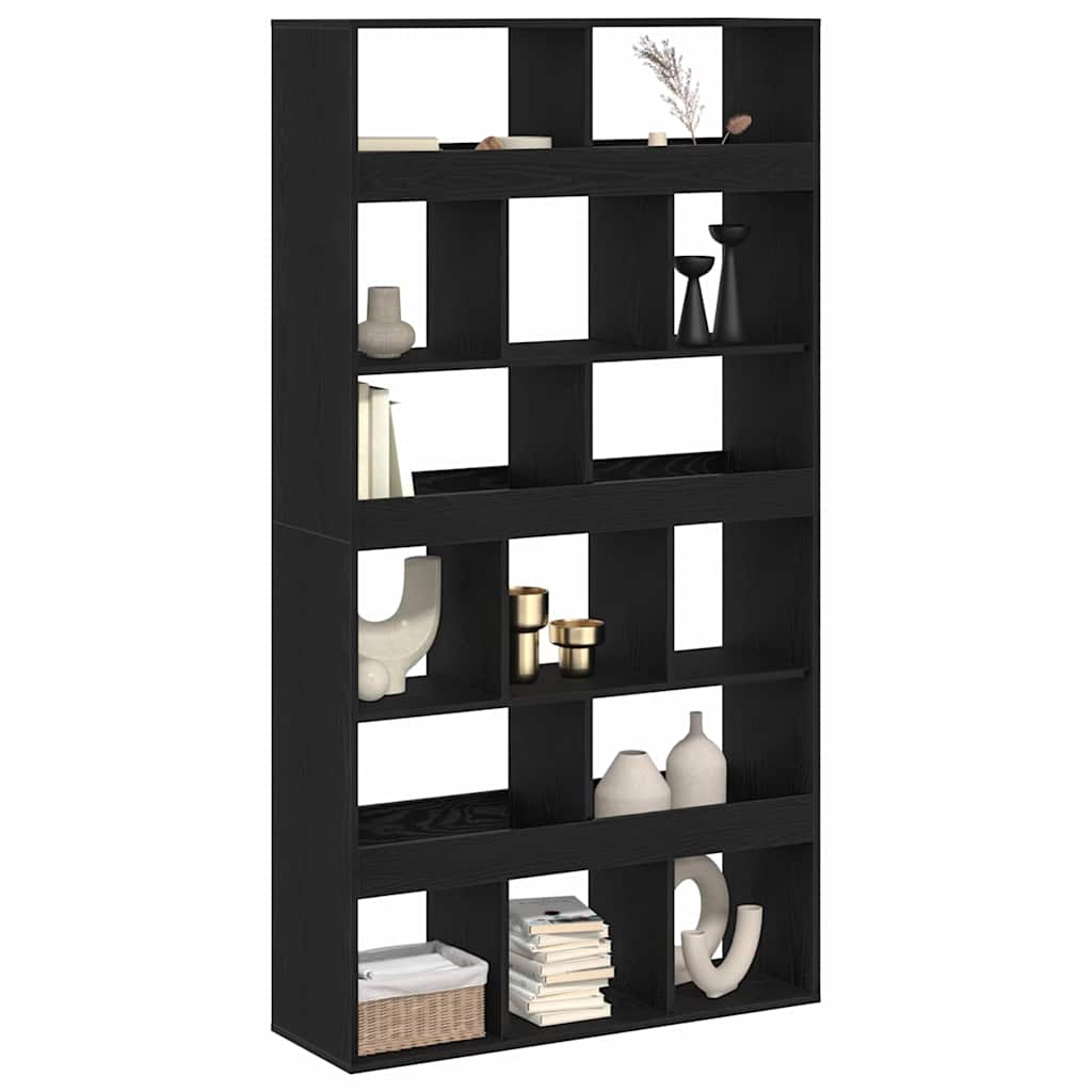 Bücherregal 2 pcs Schwarz Eichen-Optik 100 x 33 x 187,5 cm