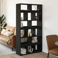 Bücherregal 2 pcs Schwarz Eichen-Optik 100 x 33 x 93.75 cm