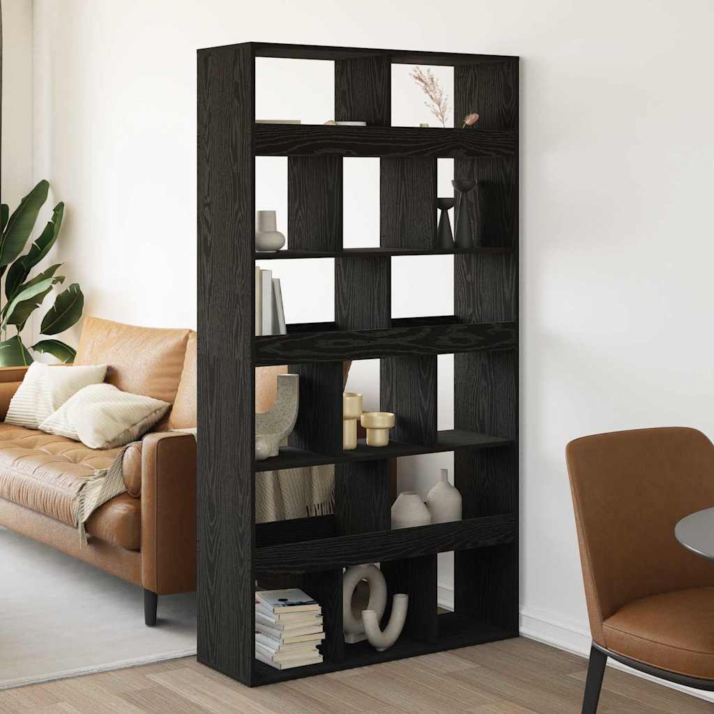 Bücherregal 2 pcs Schwarz Eichen-Optik 100 x 33 x 93.75 cm