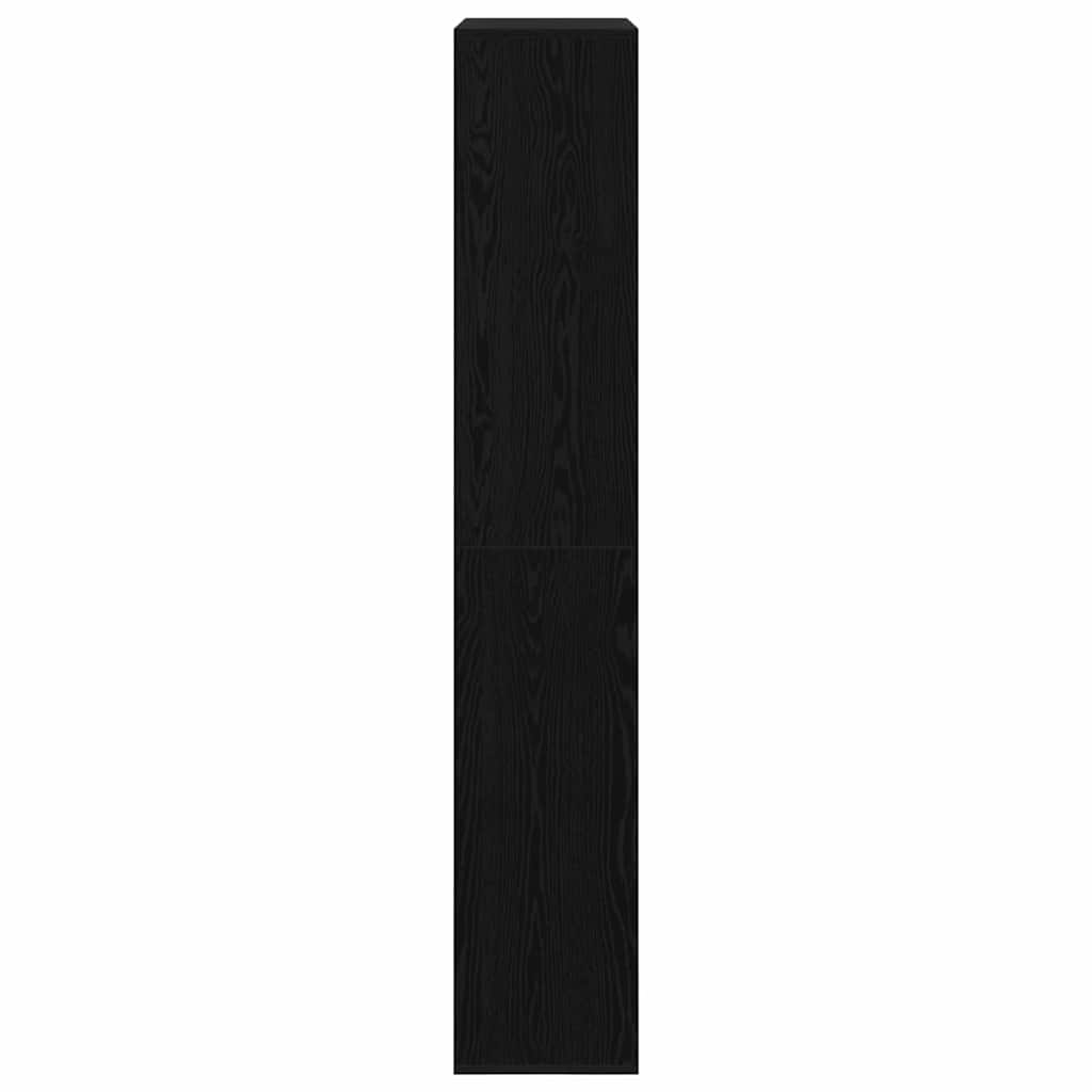 Bücherregal 2 pcs Schwarz Eichen-Optik 100 x 33 x 93.75 cm