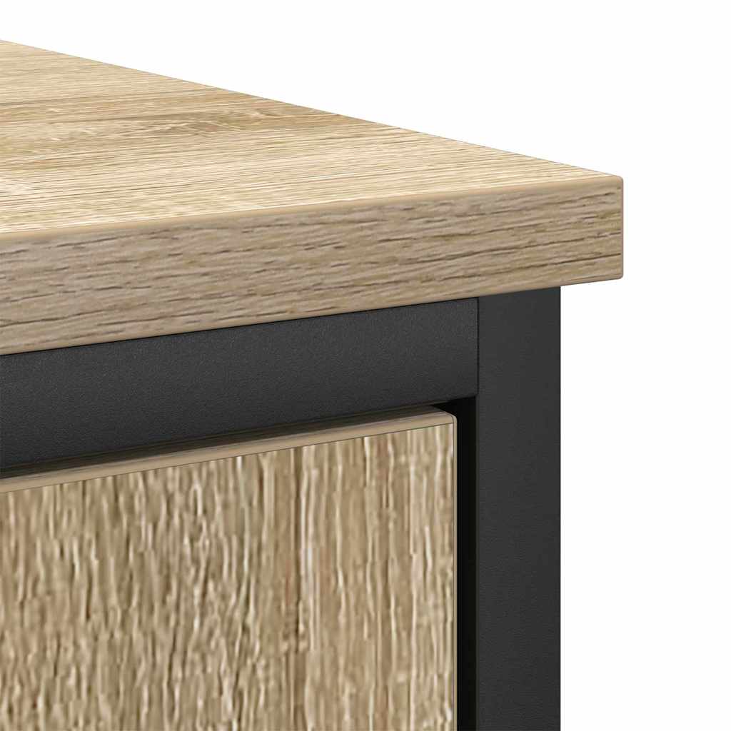 Badezimmermöbel-Set mit Regal mit Tür 3 pcs Braun Holzwerkstoff