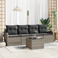 Gartensofa-set Grau 55 x 55 x 37 cm Poly-Rattan