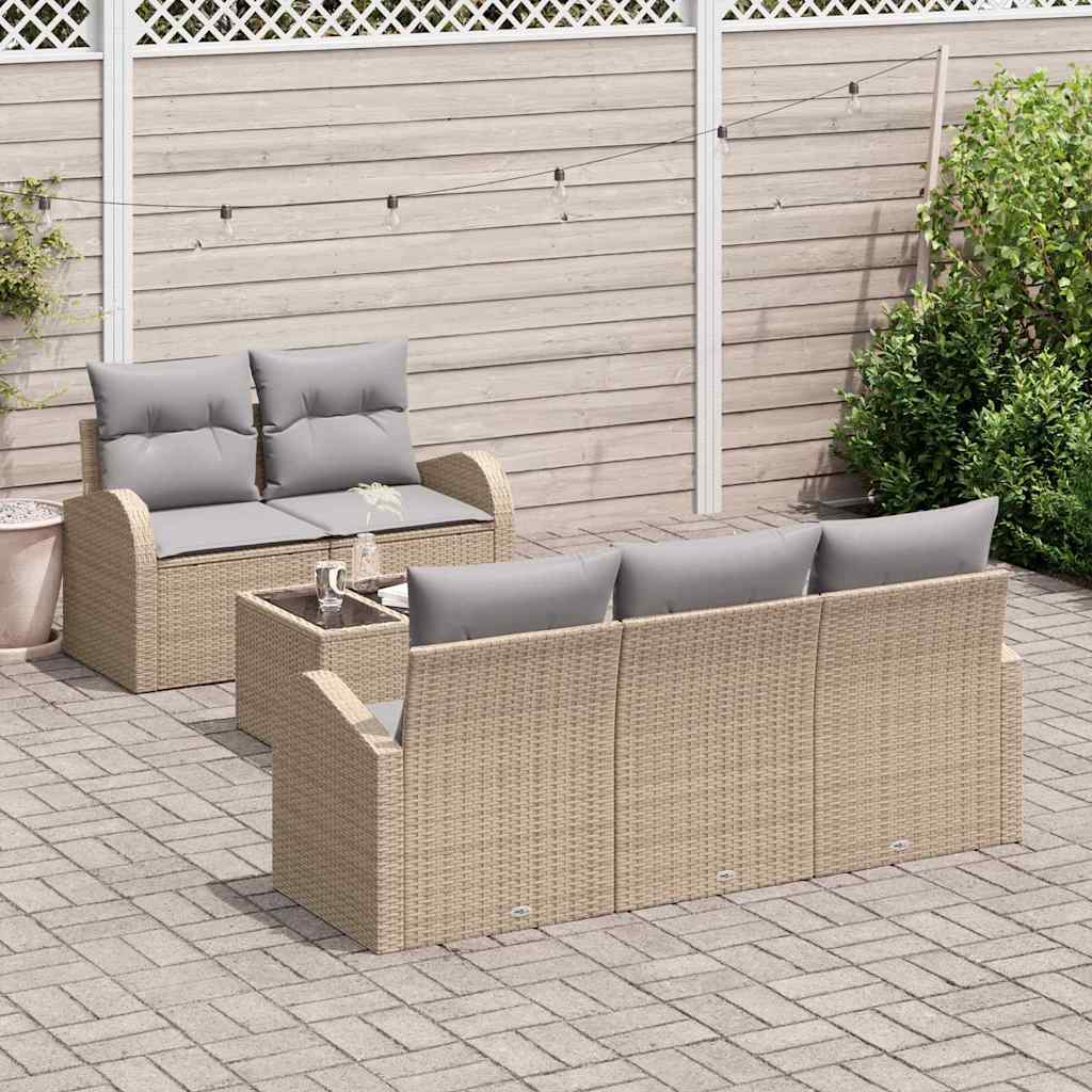 Gartensofa-set Beige 55 x 55 x 37 cm Poly-Rattan