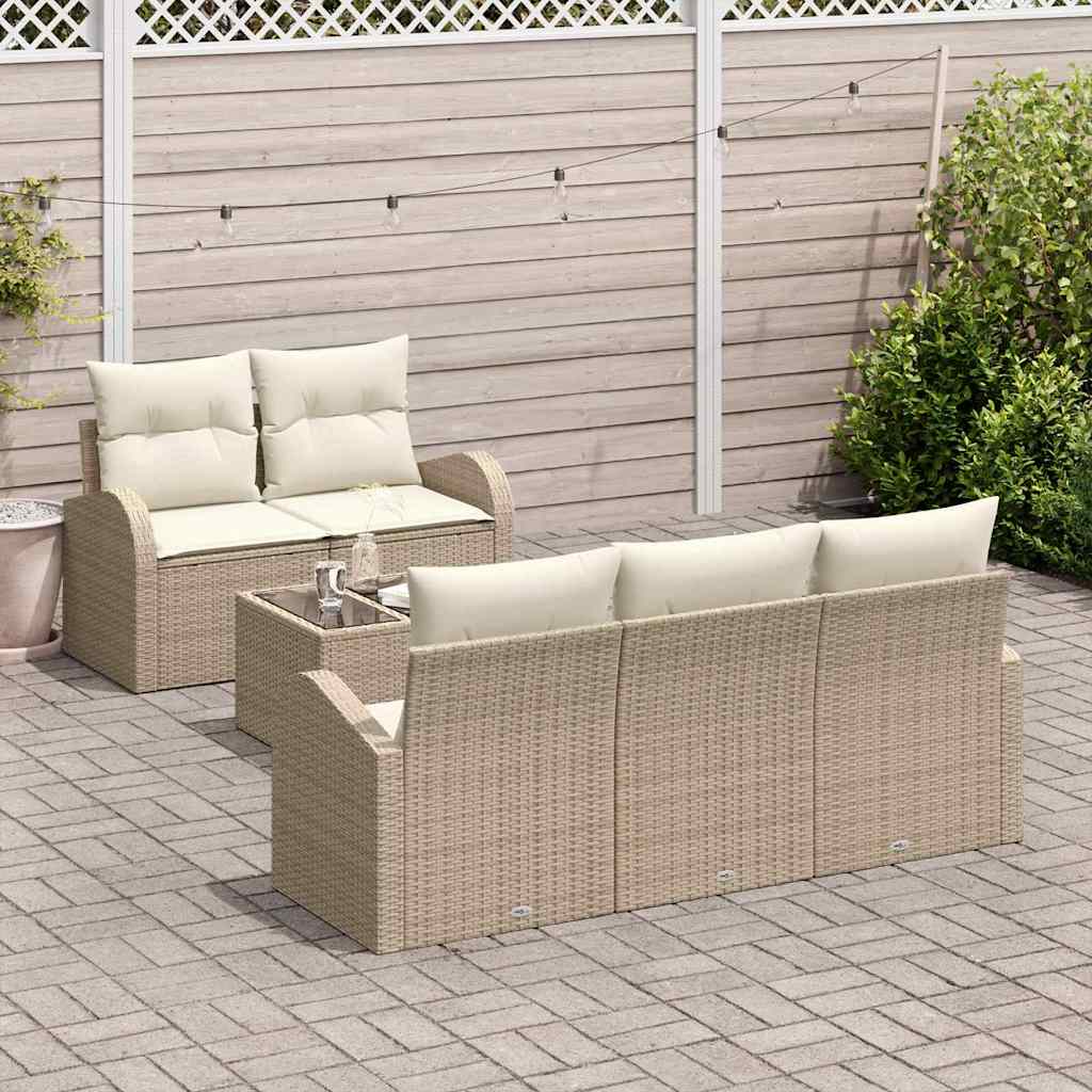 Gartensofa-set Beige 55 x 55 x 37 cm Poly-Rattan