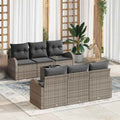 Gartensofa-set Grau 55 x 55 x 37 cm Poly-Rattan
