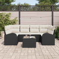 Gartensofa-set Schwarz 55 x 55 x 37 cm Poly-Rattan