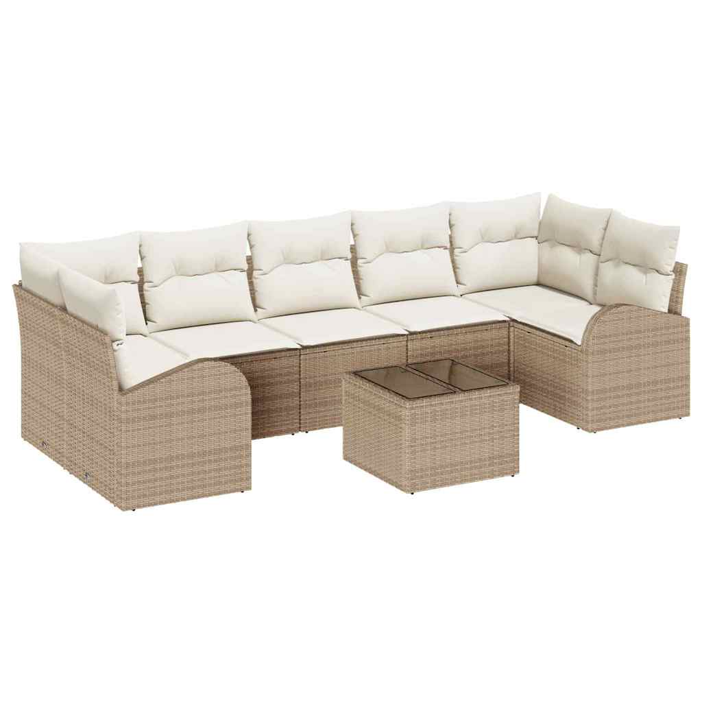 Gartensofa-set Beige 55 x 55 x 37 cm Poly-Rattan